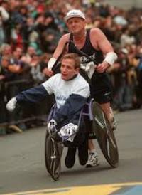 Rick and Dick Hoyt have been racing together for over 20 years